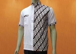25 Model Baju Batik Pria Kombinasi Kain Polos Update 2017 Model Baju Pria Desain Blus Pakaian Pria
