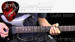 Ride The Lightning Guitar Lesson Metallica With Tabs Youtube