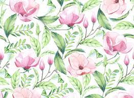 ✓ free for commercial use ✓ high quality images. Tropical Botanical Watercolor Hand Painted Floral Pattern With Pastel Pink Magnolias And Green Exotic Leaves By Akvarell Design Seamless Repeat Patternbank