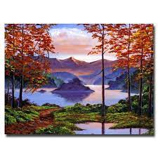 I used my favorite hot. Simple Landscape Painting Ideas For Beginners Easy Landscape Painting Largepaintingart Com