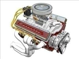 Chevrolet V8 Engine 3d Model Chevrolet Small Block V8 Engine With Single Carburetor And Early Corvette Valve Cover Engineering V8 Engine Model Cars Building