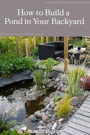 How To Build A Pond In Your Backyard Small Backyard Ponds Ponds Backyard Backyard