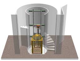 Molasky Residence Elevator 3d Rendering Elevator Design Glass Lift Glass Elevator