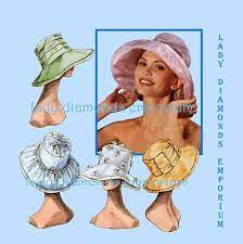Simplicity 9232 Womens Wide Brim Hats 5 Styles 3 Sizes Wide Brim Hat Brim Hat Wide Brimmed