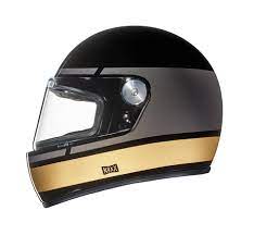 Nexx G 100 Racer Record Full Face Moto Helmet In Black Grey Gold
