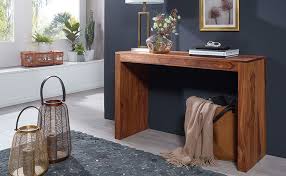 Wie im wohnzimmer hat man auch im garten und auf der terrasse viele möglichkeiten, mit details eine schöne atmosphäre zu schaffen. Finebuy Konsolentisch Sheesham Massivholz Design Konsole Schreibtisch 115 X 40 Cm Landhaus Stil Arbeitstisch Naturholz Modern Amazon De Kuche Haushalt Wohnen