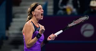 Kvitova retired with a calf injury from this month's italian open in the third set against greek maria sakkari. Petra Kvitova Sets Up Final Against Garbine Muguruza In Doha Ubitennis