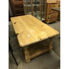 A large range of solid wood and oak coffee tables including pine and painted. Large Pine Coffee Table Apprtox 5 X 3 With Under Shelf