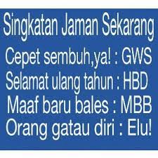 Singkatan Jaman Sekarang P Lucu Humor Lucu Kata Kata