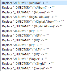 Making statements based on opinion; Combining Replace With Empty In Multiple Fields Action Support Mp3tag Community