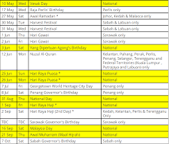 Semoga kalender cuti umum 2018 dan takwim cuti sekolah 2018 ini dapat membantu anda dalam membuat perancangan awal percutian keluarga seperti memilih destinasi, menyediakan bajet, membeli tiket penerbangan, menempah hotel dan sebagainya. Rasmi Terbaru Jadual Hari Kelepasan Am Cuti Umum 2017 Mykssr Com