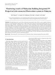 As a registered contractor under cidb (construction industry development board) and upkj (unit pendaftaran kontraktor dan juruperunding) in sarawak Pdf Monitoring Results Of Malaysian Building Integrated Pv Project In Grid Connected Photovoltaic System In Malaysia