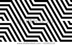 Black And White Geometric Tile Seamless Pattern With Black White Striped Lines Optical Illusion Effect Geometric Tile In Op A Seamless Patterns Funny Business Cards Graphic Design Projects