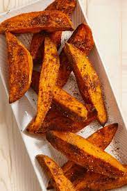 Roasted Sweet Potato Wedges Recipe Sweet Potato Oven Cooking Sweet Potatoes Roasted Sweet Potatoes