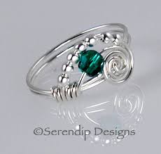 Petite December Birthstone Ring Sterling Silver Argentium Etsy In 2020 Eye Jewelry Evil Eye Jewelry Wire Jewelry Rings