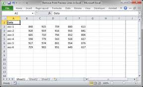 Here, you can see the annoying print preview dotted lines between columns i and j Remove Print Preview Lines In Excel Teachexcel Com