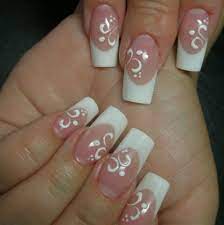 Wedding nails, white butterfly nail, butterfly nails, mac eyeshadow nails, mac reflects pearl, bride and groom nail, cute. Francia Korom Franciakorom Twitter