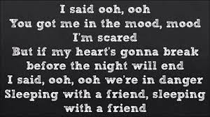 Sleeping With A Friend Neon Trees Official Lyrics Video Pop Songs Love Songs Lyrics