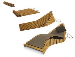 Poissonmobile Fold Up Chaise Lounge Origami Furniture Lounge Chair Design Chair Design