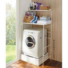 幅と高さが調整でき お好みのサイズで使えるランドリーラック 32cmまで防水パンの段差をまたいで設置できます さらに奥行49cmの収納棚で洗面所まわりがスッキリします 洗濯機上の棚をお探しの方におすすめです 小さなアパートのキッチン ランドリーラック