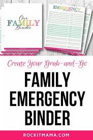 Free templates & printables welcome to our library of free templates, downloads, and printables! Family Emergency Binder Free Printables To Create Your Own Rock It Mama