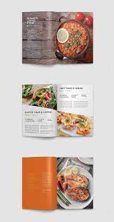 Cookbook Brochure Template 10 Pages Cookbook Design Recipe Book Design Modern Cookbooks