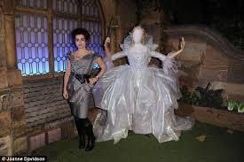 The lily james cinderella interview took place at the luxurious montage beverly hills. Lily James Reunites With Her Cinderella Dress At Exhibition With Richard Madden Daily Mail Online