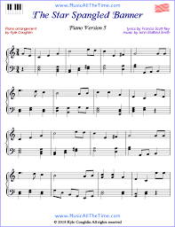 To play along with flute, clarinet, saxophone, or any other wind or brass instrument, visit the star spangled banner sheet music for band page. The Star Spangled Banner Piano Sheet Music