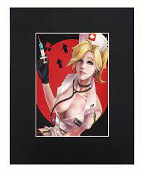 Overwatch Game Mercy Sexy Dope Art Print Picture 8x10 Matted Poster U.S  Seller | eBay