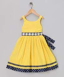 Yellow Navy Eyelet Daisy Dress Infant Zulily Vestidos Infantis Moda Para Meninas Moda Infantil Feminina