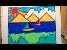 Learn to draw a pretty tulip. Simple Drawing For Kids Kids Art Easy Scenery Drawing Easy Youtube