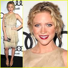 Actress Brittany Snow Wearing Le Vian Chocolate Diamond Earrings In Strawberry Gold And Chocolate Diamond Earrings Celebrity Style Levian Chocolate Diamonds