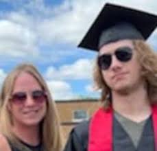 Can someone combine these two pictures together? Maybe them hugging or  embracing? This is my step son at his graduation in 2023 and his girlfriend  who just graduated this year. He passed