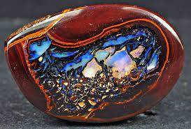 Boulder opal is found only in the arid regions of western queensland, australia. Natural Australian Boulder Opal Cut Stone 29 X 17 X 6 Mm Catawiki