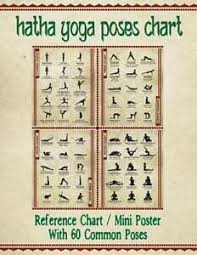 Details About Hatha Yoga Poses Chart 60 Common Yoga Poses And Their Names A Reference Guide