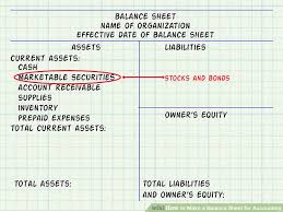 expert advice on how to make a balance sheet for accounting