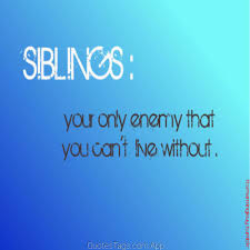 From sibling sayings to stepfamily quotes, funny lines about sisters and brothers make being related more fun. Quotes About Sibling Love Quotesgram
