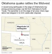 The distance is calculated in kilometers, miles and nautical miles, and the initial compass bearing/heading from the origin to the destination. Record Tying Oklahoma Earthquake Felt As Far Away As Arizona