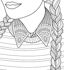 Girl With Plaits To Colour With Coloringbookforme Mandala Coloring Pages Coloring Pages Mandala Coloring