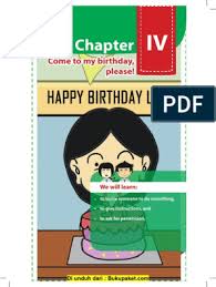 Rencana pelaksanaan pembelajaran (rpp) chapter iv: Materi Bahasa Inggris Kd 3 4 Kelas 8 Semeseter 1
