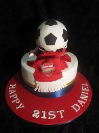 Arsenal football arsenal fc happy birthday big brother cake making fashion cakes fondant cakes themed cakes cake art party cakes. Arsenal Soccer Cake Soccer Cake Football Themed Cakes Football Cake