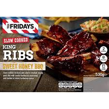 Tgi Fridays Smoked Meaty King Riblets With Sweet Honey Bbq Sauce Ocado