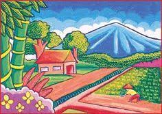  58 Contoh Gambar Pemandangan Alam Yang Mudah Digambar Ideas Drawings Drawing Scenery Easy Drawings