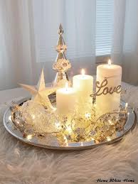 Christmas Decor For Dinner Table Or Coffee Table Centros De Mesa Navidad Ideas De Decoracion De Navidad Velas De Navidad