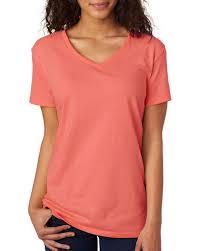 Gildan 5v00l Heavy Cotton Ladies V Neck T Shirt