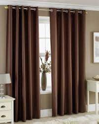 Chocolate Brown Faux Silk Lined Curtains With Eyelet Ring Top 90 X 90 Amazon Co Uk Kitchen Brown Curtains Living Room Brown Curtains Curtains Living Room