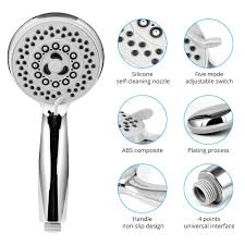 Hand held shower hose for bathtub. Handheld High Pressure Universal Fitting 5 Spraying Setting Showerhead With 2m Universal Shower Hose For Bath Shower Voluex Shower Head With Hose Handheld Showers Home Kitchen Tennesseegreenac Com