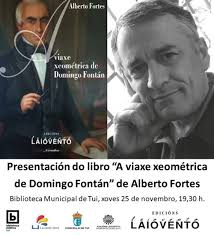 Alberto Fortes presenta a novela "A viaxe xeométrica de Domingo Fontán"