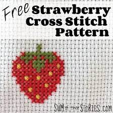 Feel free to spice things up by adding borders, ruffles or piping to your pillow if you're at a more advanced. Free Strawberry Cross Stitch Pattern Sum Of Their Stories Craft Blog