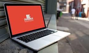 Free Laptop Mockup On City Street Free Laptop Free Mockup Free Macbook Pro